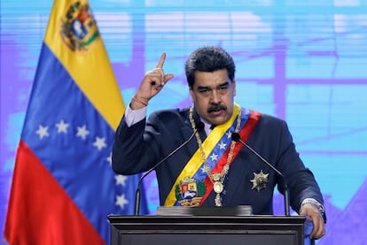 Nicolás Maduro, el pasado 22 de enero, en Caracas.