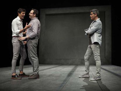De izquieda a derecha, Cristóbal Suárez, Jorge Usón y Roberto Enríquez.