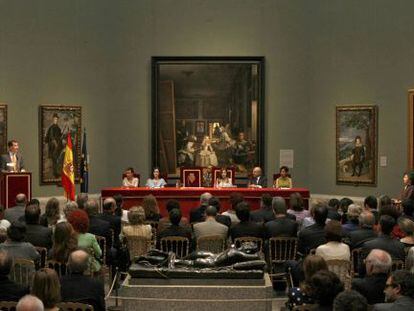 Entrega del Premio Velázquez a la escultora Doris Salcedo, en 2010.