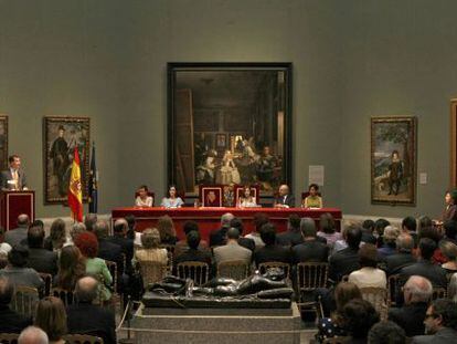 Entrega del Premio Vel&aacute;zquez a la escultora Doris Salcedo, en 2010. 