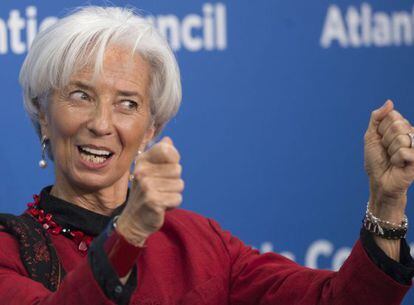 Christine Lagarde, directora gerente del FMI, en un acto de este mes en Washington.
