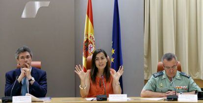 Mar&iacute;a Segu&iacute;, en la presentaci&oacute;n de la operaci&oacute;n verano de Tr&aacute;fico.