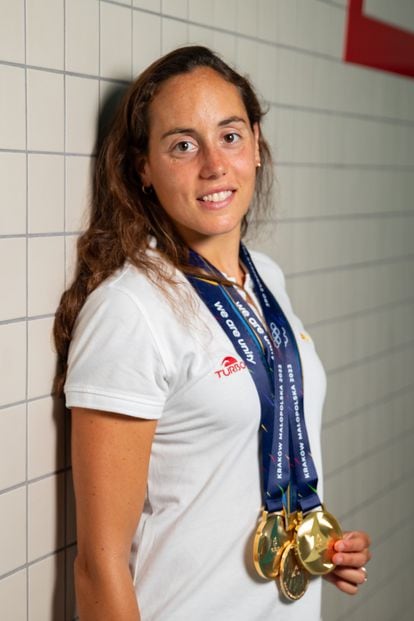 Txell Mas, capitana de la selección española de natación artística desde 2017.