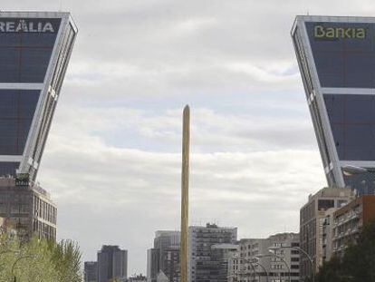 Sedes de Bankia y de Realia en Plaza de Castilla, Madrid.