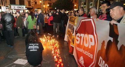 Concentración de esta tarde en Córdoba de la plataforma Stop Desahucios.