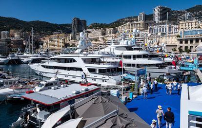 Vista general del Monaco Yacht Show