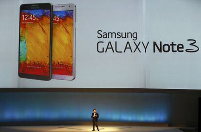Samsung ha lanzado el Galaxy Note 3 que tiene una pantalla HD de 5.3 pulgadas.