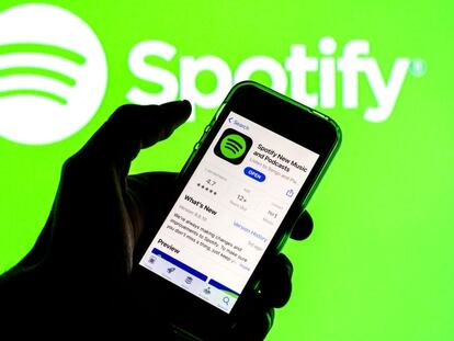 La aplicación de Spotify, en la App Store de Apple.