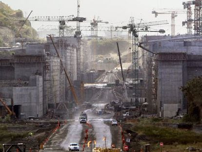 Obras en el Canal de Panamá.