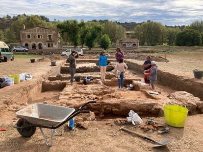 Excavación de una vivienda en Flavia Augusta, en Poza de la Sal (Burgos).