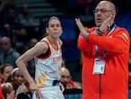 Anna Cruz y Lucas Mondelo, en un partido del Eurobasket de 2019. feb