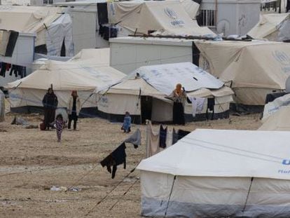 Campo de refugiados de Zaatari, cerca de la frontera jordana con Siria.