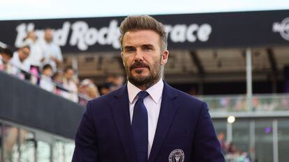 David Beckham, el 30 de marzo de 2024 en Miami (Florida).