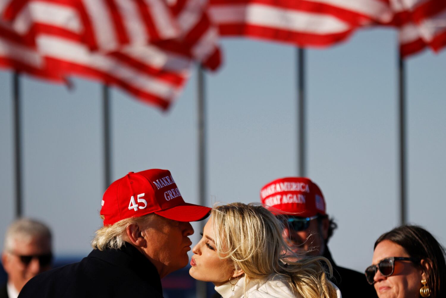 El presidente Trump, con su hija Ivanka.