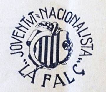 Logotip de la Joventut Nacionalista La Falç.