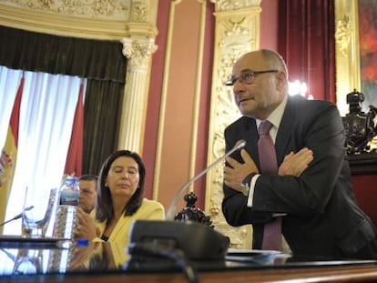 El excalde de Ourense, el d&iacute;a de su dimisi&oacute;n en septiembre de 2012
