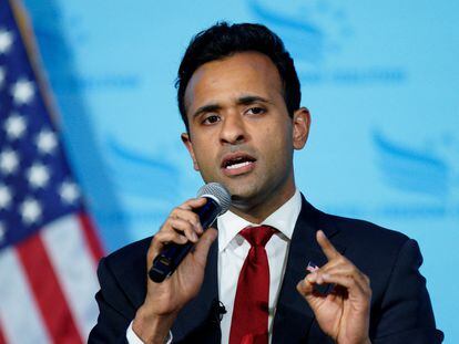 Vivek Ramaswamy, candidato del Partido Republicano a la presidencia de Estados Unidos.