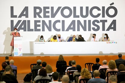 El Bloque inicia su octavo congreso nacional con el discurso de la secretaria general saliente y candidata a la reelección, Àgueda Micó.