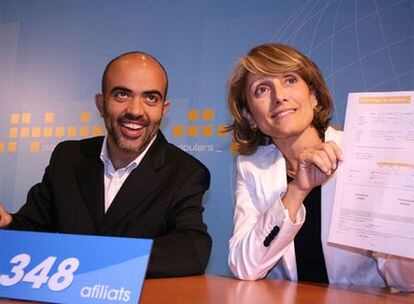 Montserrat Nebrera con Daniel Sirera.