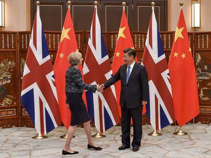 Xi Jinping y Theresa May en la cumbre del G20 en Hangzhou (China).