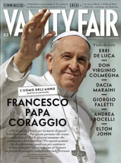 El papa Francisco, portada de 'Vanity Fair' en julio de 2013.