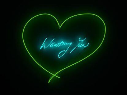 Obra de Tracey Emin incluida en la exposición comisariada por Pharrell Williams.