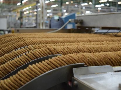 Fábrica de galletas Gullón en Aguilar de Campoo.