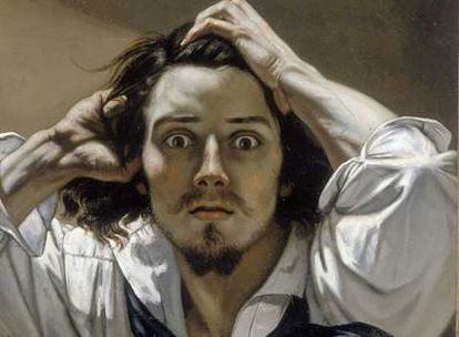 <i>El desesperado</i> (1841), autorretrato de Courbet.