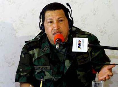 Hugo Chávez, durante su programa <i>Aló, presidente.</i>