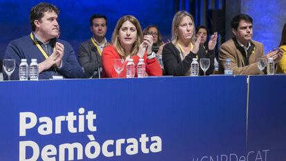 Reunión del Consejo Nacional del PDeCat con Marta Pascal, Neus Munté, Jordi Turull, Josep Rull.