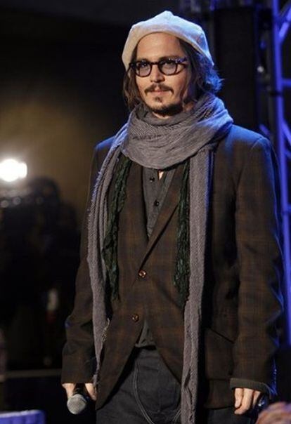 Johnny Depp en Los Ángeles el viernes 19 de febrero de 2010
