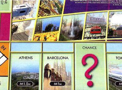 Imagen del nuevo Monopoly mundial, en el que Barcelona es la única ciudad española que tiene casilla.