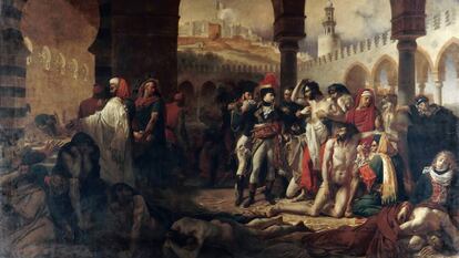 Visita de Bonaparte a las víctimas de la plaga de Jaffa (1804), de Antoine-Jean Gros.