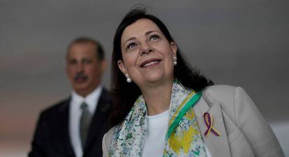 La nueva embajadora de Venezuela, Maria Teresa Belandria, este lunes.