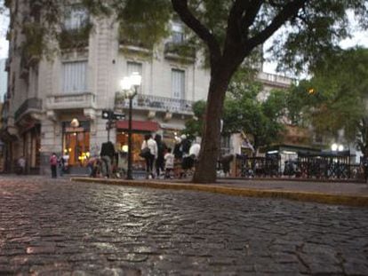 Calle del barrio de San Telmo de Buenos Aires.