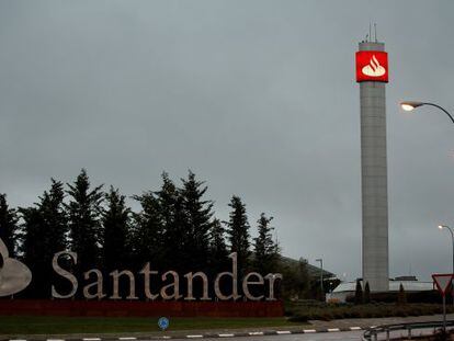 Imagen del centro corporativo de Banco Santander, en Boadilla del Monte (Madrid).