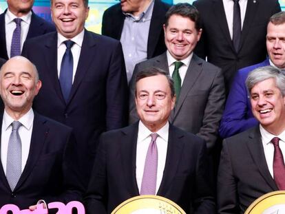 Reuni&oacute;n de ministros de Econom&iacute;a y Finanzas de la eurozona, diciembre 2018.