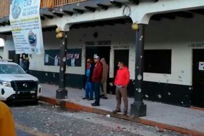 Cartel Jalisco Nueva Generación Tarecuato, en el municipio de Tangamandapio, Michoacán