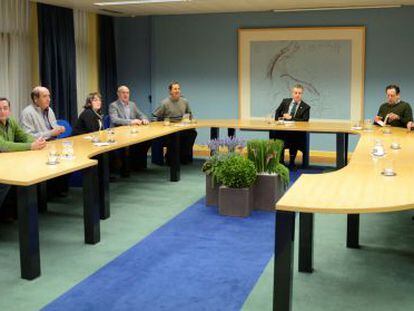 Urkullu preside este martes en Vitoria la reunión con los representantes del Condado de Treviño. 