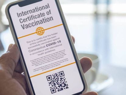  Certificado internacional digital de vacunación contra el Covid-19. GETTY IMAGES