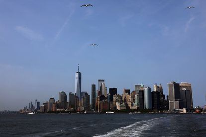 Vista de Nueva York desde el ferry de Staten Island, el 23 de mayo 2023.