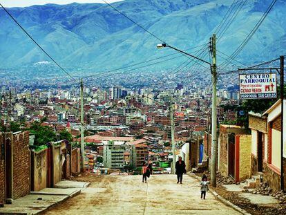 Los cerros de Cochabamba (Bolivia).