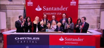 Ceremonia de salida a Bolsa de Santander Consumer USA.
