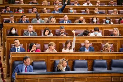 Votación en el Congreso del real decreto ley de medidas urgentes para paliar las consecuencias de la guerra en Ucrania.