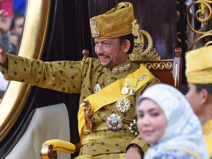El Sultan de Brunéi, Hassanal Bolkiah, en octubre de 2017.
