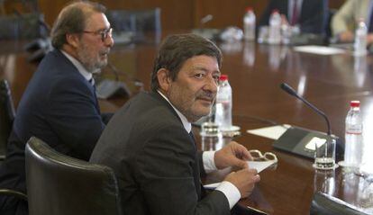 Javier Guerrero, en la comisión de investigación del Parlamento andaluz.