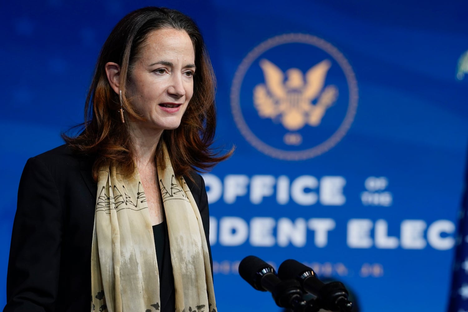 La candidata del presidente electo Joe Biden a Directora de Inteligencia Nacional, Avril Haines.