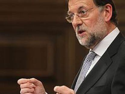 Mariano Rajoy durante su discurso de investidura