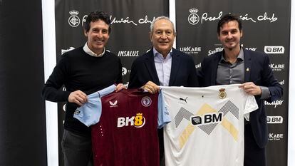El Real Unión y el Aston Villa anuncian su acuerdo de colaboración.