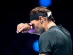 Tennis - ATP Finals - The O2, London, Britain - November 17, 2020 Spain's Rafael Nadal reacts during his group stage match against Austria's Dominic Thiem REUTERS/Toby Melville
